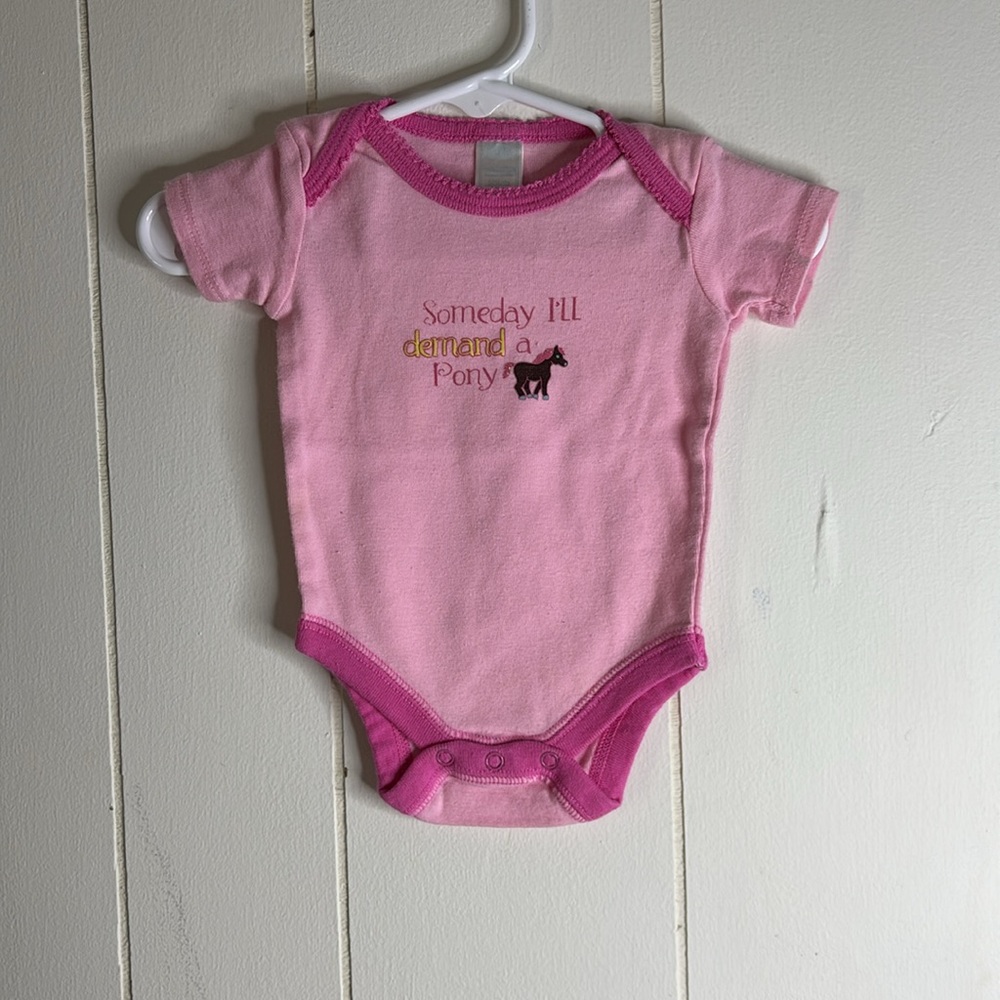 72 - Pink Trend Lab Baby Onesie